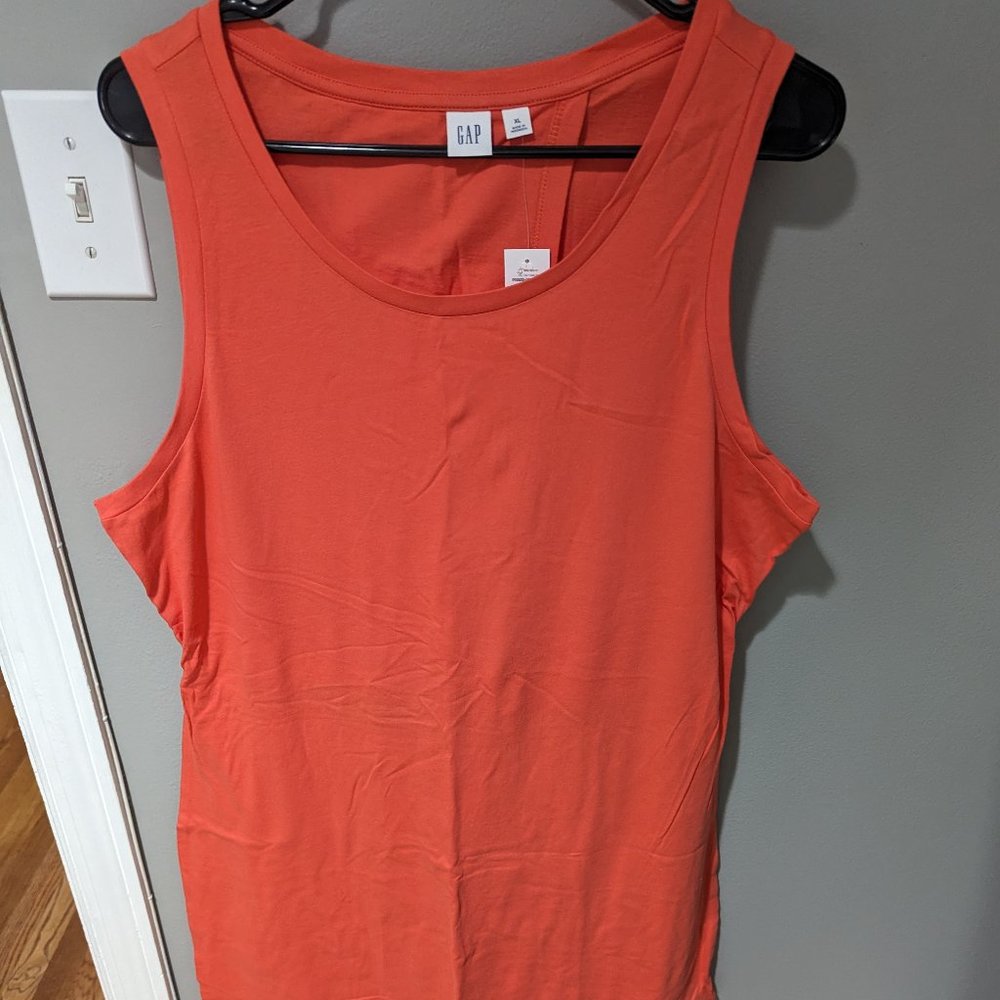 Gap Coral Midi Tie-Back Cutout Sleeveless Dress in XL